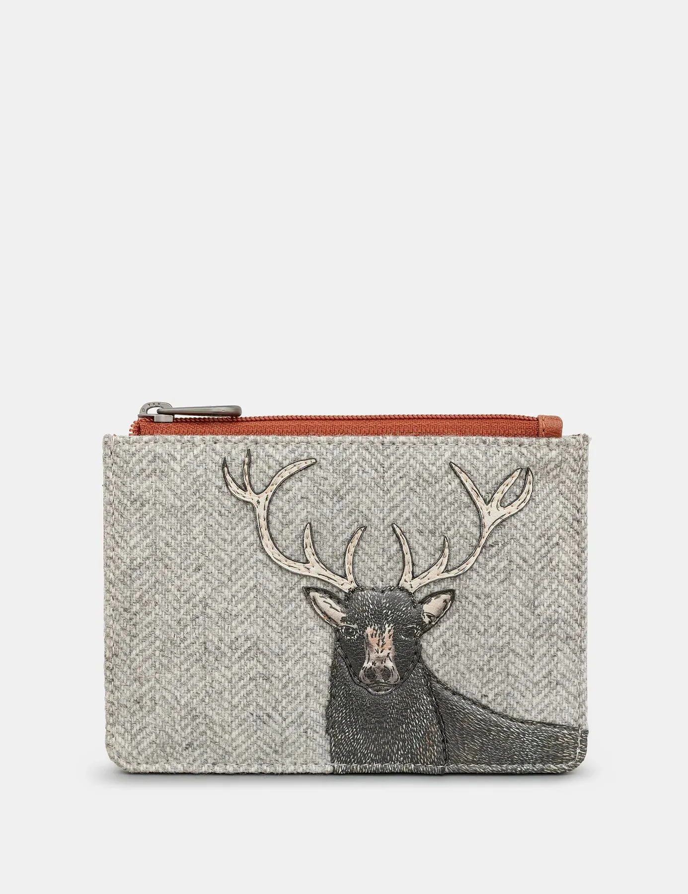 Yoshi Highland stag zip top purse